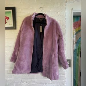 JCREW ZIP-UP TEDDY COAT (faux fur)